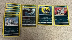 Pokemon TCG Poochyena & Mightyena 11 Card Lot Non-Holo English 095/189+ - Image 1