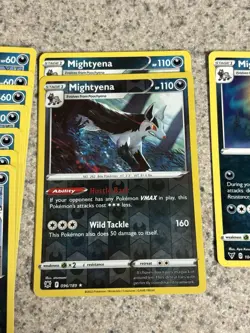 Pokemon TCG Poochyena & Mightyena 11 Card Lot Non-Holo English 095/189+ - Image 3
