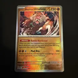 Bloodmoon Ursaluna PokeBall Pattern Rare Holo 054/131 Prismatic Evolutions EN NM - Image 1