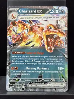 Pokemon Charizard ex 125/197 Obsidian Flames Double Rare Holofoil Near Mint - Image 2
