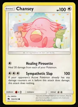Chansey 152 214 C Lost Thunder Pokemon Lightly Played - Image 1