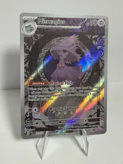 Pokemon TCG Mismagius 212/193 IR Paldea Evolved Illustration Rare Holo Creased - Image 1