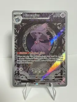 Pokemon TCG Mismagius 212/193 IR Paldea Evolved Illustration Rare Holo Creased - Image 2