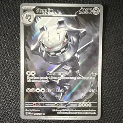 Steelix 150/132 Me01: Mega Evolution Illustration Rare Holo Full Art 200HP - Image 1