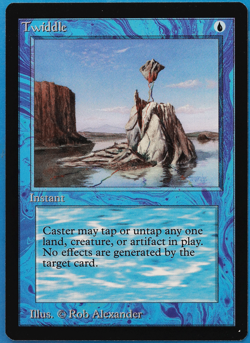 Twiddle Beta MINT Blue Common MAGIC THE GATHERING MTG CARD (ID# 502618) ABUGames - Image 1