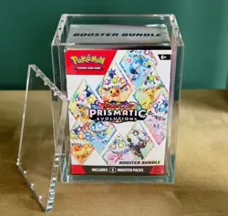 6 Booster Pack Bundle Acrylic Display Case Pokemon UV protection Non sharp edges - Image 2