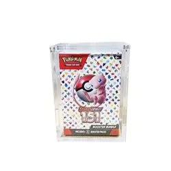 6 Booster Pack Bundle Acrylic Display Case Pokemon UV protection Non sharp edges - Image 5
