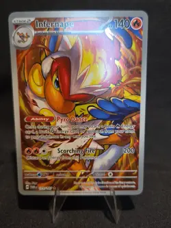 Pokemon TCG Infernape 173/167 Sv06 Twilight Masquerade IR Full Art Holo EN - Image 3