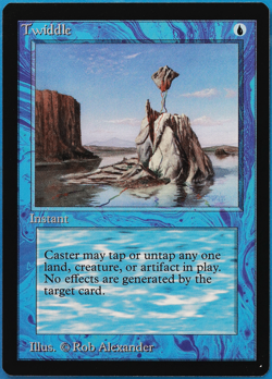 Twiddle Beta MINT Blue Common MAGIC THE GATHERING MTG CARD (ID# 502617) ABUGames - Image 1