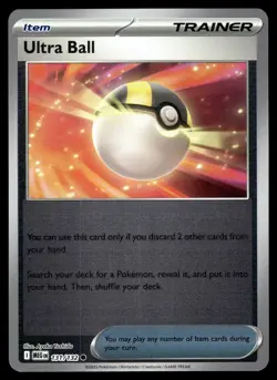 ULTRA BALL - 131/132 Common Mega Evolution Pokemon Reverse Holo NM - Image 1