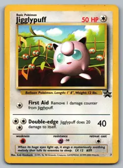 Jigglypuff 7 Pokemon LP Wizards Black Star Promos - Image 1