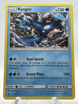 Pokemon TCG Kyogre Sun & Moon: Celestial Storm 46/168 Holo Holo Rare - Image 1
