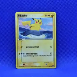 2007 Pokemon POP 5 Series Pikachu Non-Holo 12/17 Fair - Image 1