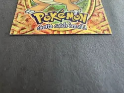 Topps Pokemon Movie 1999 #E12 Dragonite Black Label Sandpaper Rainbow Foil NM - Image 4