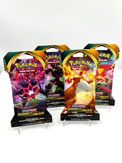 Pokemon TCG Sword & Shield Darkness Ablaze Sleeved Booster Pack Bundles (RARE) - Image 1