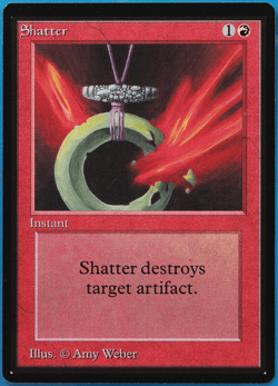 Shatter Beta MINT Red Common MAGIC THE GATHERING MTG CARD (ID# 502612) ABUGames - Image 1
