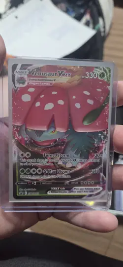Pokemon TCG Venusaur VMAX SWSH102 Full Art Holo Black Star Promo - Image 1
