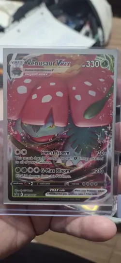 Pokemon TCG Venusaur VMAX SWSH102 Full Art Holo Black Star Promo - Image 2