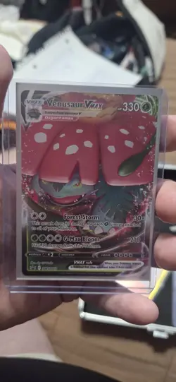 Pokemon TCG Venusaur VMAX SWSH102 Full Art Holo Black Star Promo - Image 3