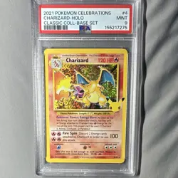 Pokemon Charizard Celebrations Classic Collection 4/102 Holo PSA 9 2021 Eng - Image 1