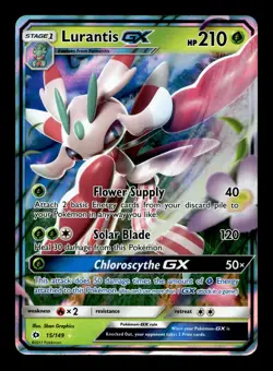 Lurantis GX 15/149 SM Base Set Holofoil Ultra Rare Pokemon TCG - Image 1