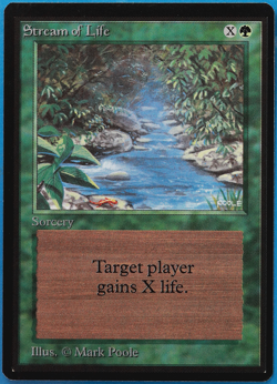 Stream of Life Beta MINT Green Common MAGIC GATHERING CARD (ID# 502616) ABUGames - Image 1