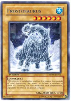 1x (LP) Frostosaurus - STON-EN002 - Rare - 1st Edition YuGiOh - Image 1