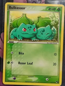 Pokemon TCG Bulbasaur Card 12/17 Common, Pop Series 2 Lp - Image 2