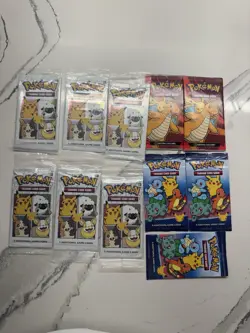 Pokemon 25th Anniversary General Mills Cereal 3 Card Packs Lot Factory Sealed 💎 - Image 1