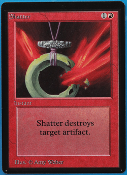 Shatter Beta MINT Red Common MAGIC THE GATHERING MTG CARD (ID# 502609) ABUGames - Image 1
