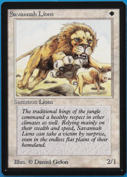 Savannah Lions Beta MINT White Rare MAGIC GATHERING CARD (ID# 502608) ABUGames - Image 1