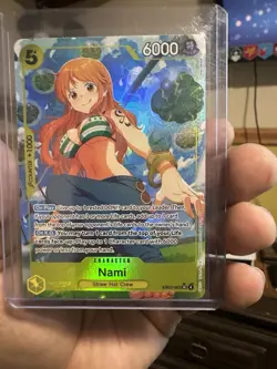 Bandai One Piece Card Game Nami EB03-053 Special Alt Art Holo 6000 - Image 1