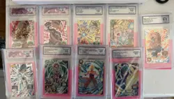 Super Dragon Ball Card Lot Of 9 Cards All Graded. See Pics- Beautiful Slabs! - Image 1