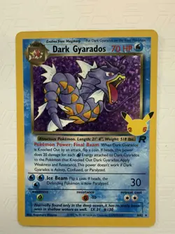 Pokemon Dark Gyarados 8/82 Celebrations Classic Collection Promo Holo 70 HP Card - Image 1
