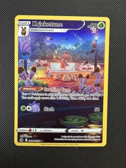 Pokemon TCG Kricketune Crown Zenith: Galarian Gallery Holo Rare Card GG02/GG70 - Image 1