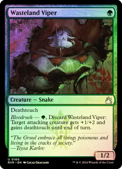 MTG FOIL Wasteland Viper - Ravnica Remastered #160 - Image 1