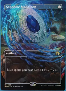 Sapphire Medallion (Borderless) FOIL Modern Horizons 3 MINT (520015) ABUGames - Image 1