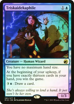 MTG FOIL Triskaidekaphile - Innistrad: Midnight Hunt #081 - Image 1