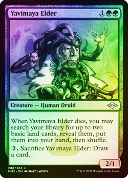 MTG FOIL ETCHED Yavimaya Elder - Modern Horizons 2 #288 - Image 1