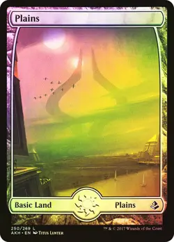 MTG FOIL Plains Full Art - Amonkhet #250 - Image 1