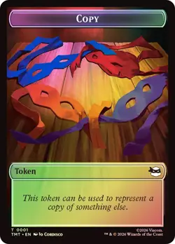 MTG FOIL {Copy Token} // {Rat Token} - Teenage Mutant Ninja Turtles #001 - Image 1