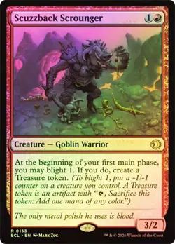 MTG FOIL Scuzzback Scrounger - Lorwyn Eclipsed #153 - Image 1