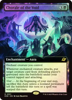 MTG FOIL Chorale of the Void Extended Art - Edge of Eternities #331 - Image 1