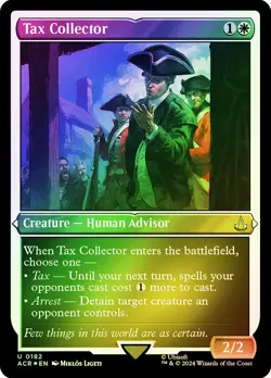MTG FOIL ETCHED Tax Collector - Assassin's Creed #182 - Image 1