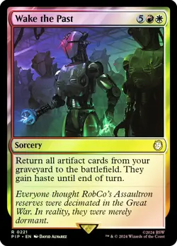 MTG FOIL Wake the Past - Fallout Commander #221 - Image 1