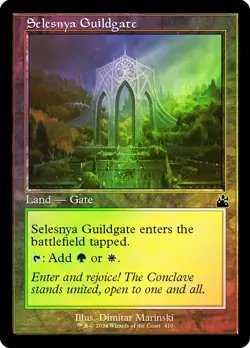 MTG FOIL Selesnya Guildgate Retro - Ravnica Remastered #410 - Image 1