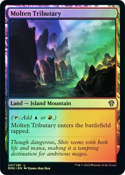MTG FOIL Molten Tributary - Dominaria United #251 - Image 1