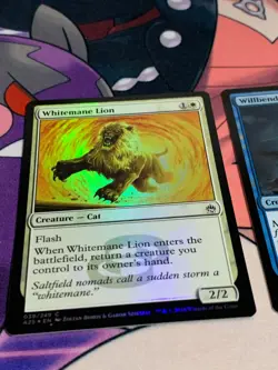 C1549 MAGIC GATHERING MASTERS 25 WHITEMANE LION 039 WILLBENDER 078 FOIL LP MTG - Image 3