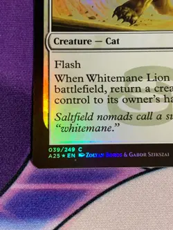 C1549 MAGIC GATHERING MASTERS 25 WHITEMANE LION 039 WILLBENDER 078 FOIL LP MTG - Image 5
