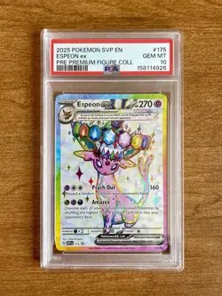 Pokemon TCG ⭐PSA 10⭐ 2025 Espeon ex SVP175 SV Scarlet & Violet Promo EN Holo - Image 1